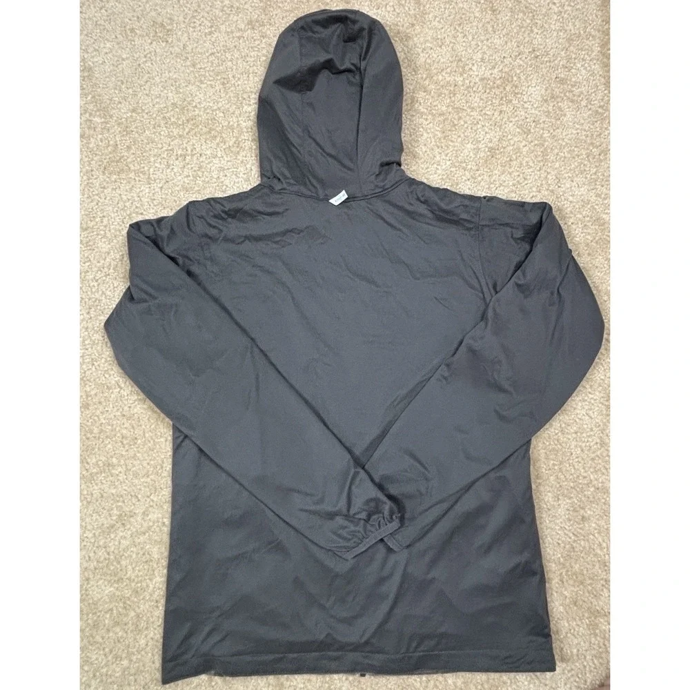 Columbia Reversible Jacket Mens Medium Camo Black Hooded Full Zip Windbreaker